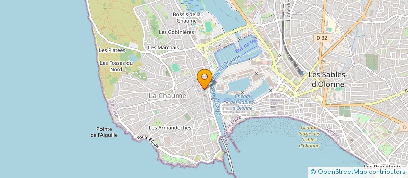 localisation de l'entreprise MONSIEUR MANFRED LANDREAU à LES SABLES D'OLONNE