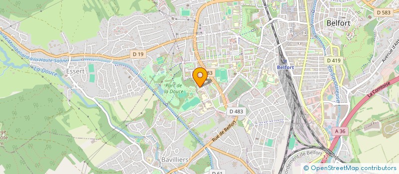 localisation de l'entreprise MONSIEUR MANHAL SAFAA YOUSIF YOUSIF  BELFORT