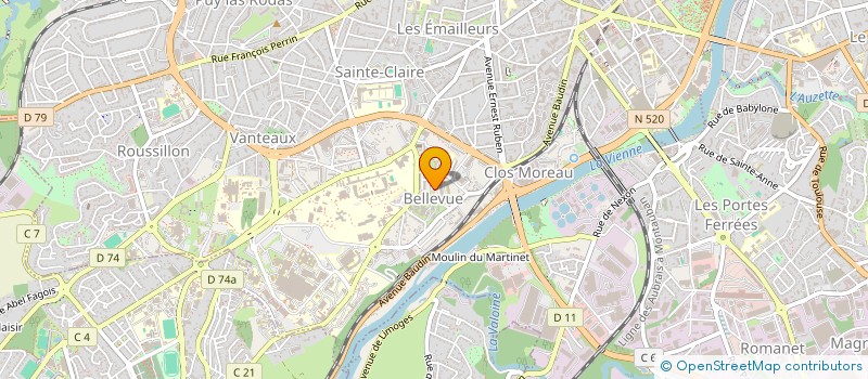 localisation de l'entreprise MONSIEUR MANI MOHEBI à LIMOGES