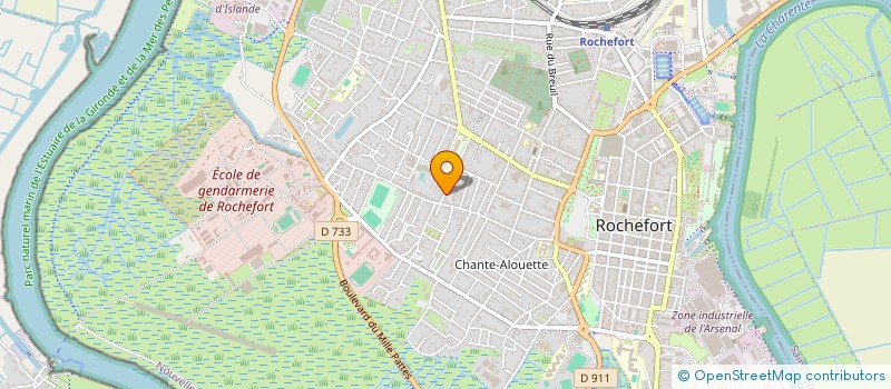 localisation de l'entreprise MONSIEUR MANIANG MBATHIE  ROCHEFORT