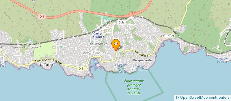 localisation de l'entreprise MONSIEUR MANIL HARIRI  CARRY-LE-ROUET