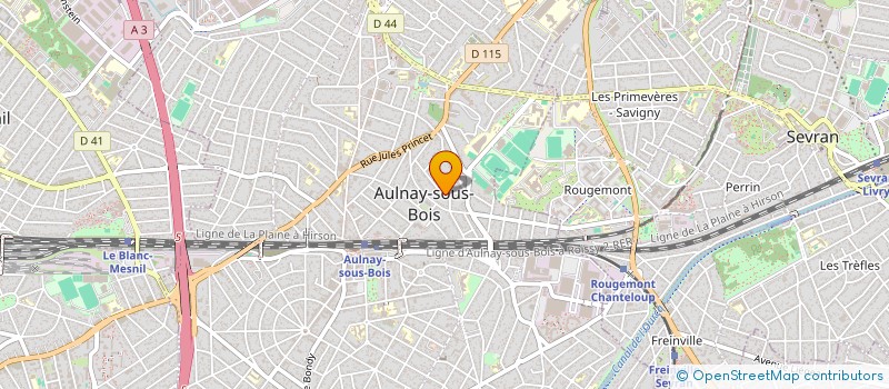 localisation de l'entreprise MONSIEUR MANIS CHABANE à AULNAY-SOUS-BOIS
