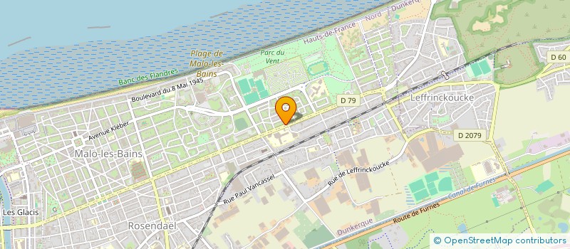 localisation de l'entreprise MONSIEUR MANO MAES à DUNKERQUE