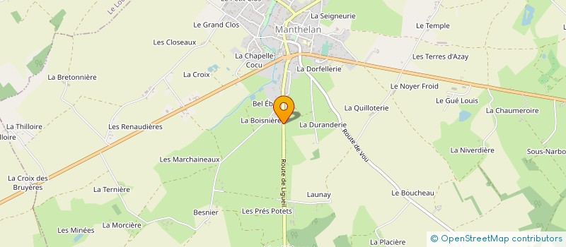 localisation de l'entreprise MONSIEUR MANOEL MAURICE  MANTHELAN