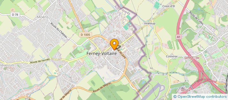 localisation de l'entreprise MONSIEUR MANOEL PROUTEAU à FERNEY-VOLTAIRE