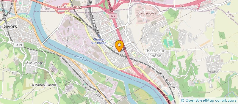 localisation de l'entreprise MONSIEUR MANOEL PYANET  CHASSE-SUR-RHONE