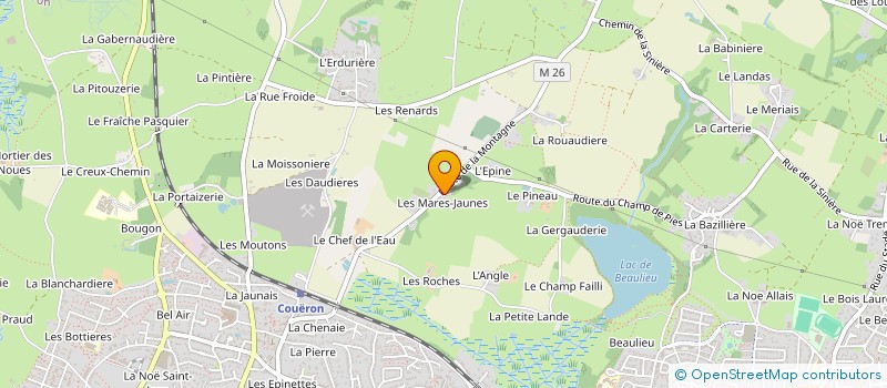 localisation de l'entreprise MONSIEUR MANOLITO ROUZEE à COUERON