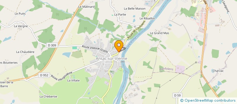 localisation de l'entreprise MONSIEUR MANOLO BRODIN à ANSAC-SUR-VIENNE