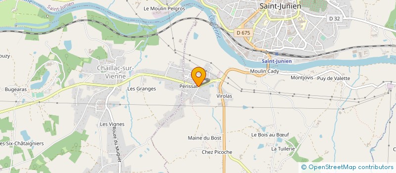 localisation de l'entreprise MONSIEUR MANOLO SELLEZ  SAINT-JUNIEN