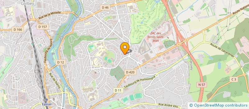 localisation de l'entreprise MONSIEUR MANOLO VAUDIN  EPINAL