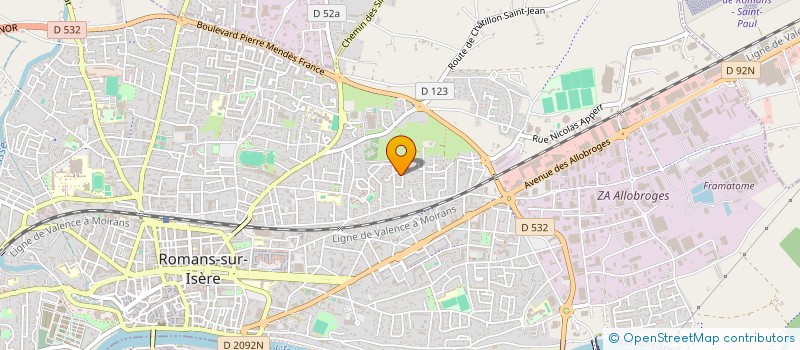 localisation de l'entreprise MONSIEUR MANOUK ADICHIAN à ROMANS-SUR-ISERE