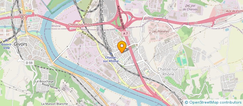 localisation de l'entreprise MONSIEUR MANOUK TCHOULFAYAN  CHASSE-SUR-RHONE