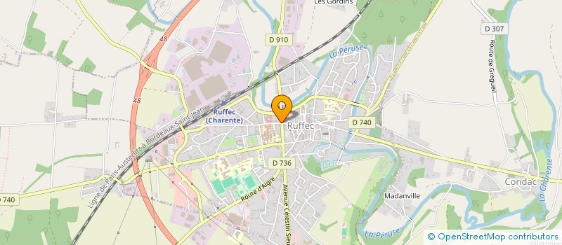 localisation de l'entreprise MONSIEUR MANSOOR AHMAD  RUFFEC