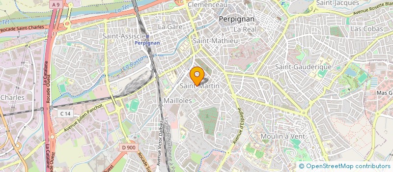 localisation de l'entreprise MONSIEUR MANSOUR ALIEV  PERPIGNAN