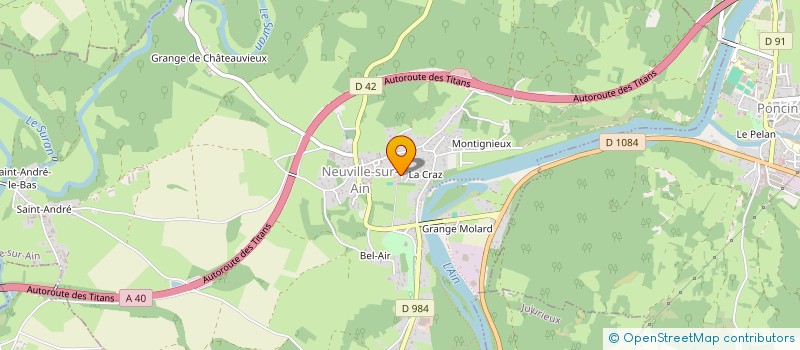 localisation de l'entreprise MONSIEUR MANSOUR BEKKADOUR  NEUVILLE-SUR-AIN