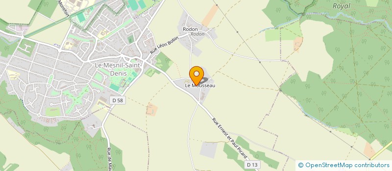 localisation de l'entreprise MONSIEUR MANSOUR BELLADJOU  LE MESNIL-SAINT-DENIS