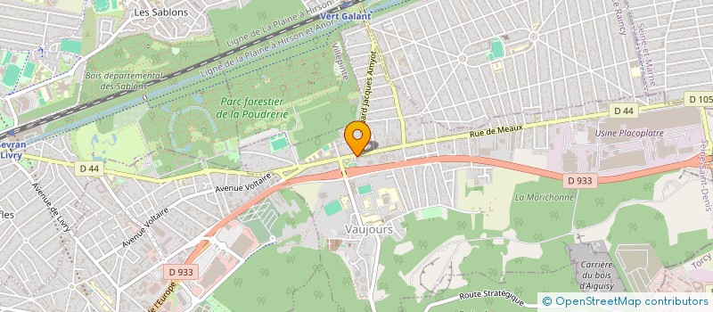 localisation de l'entreprise MONSIEUR MANSOUR BENADDA  VAUJOURS