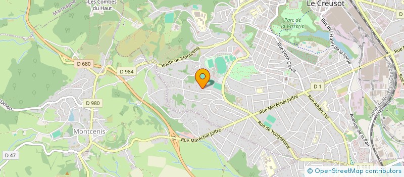 localisation de l'entreprise MONSIEUR MANSOUR BOUTABOUT à LE CREUSOT