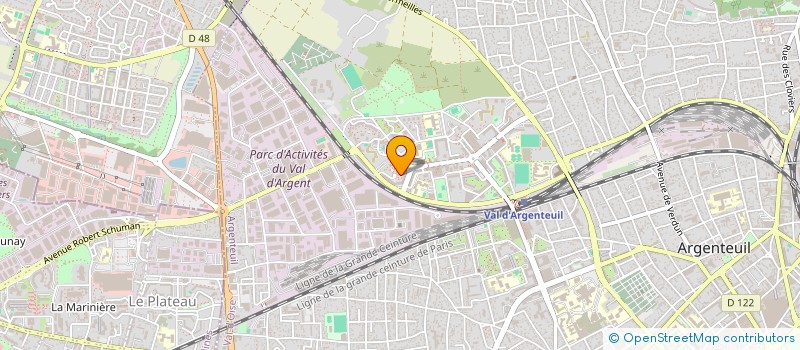 localisation de l'entreprise MONSIEUR MANSOUR DJIGO  ARGENTEUIL