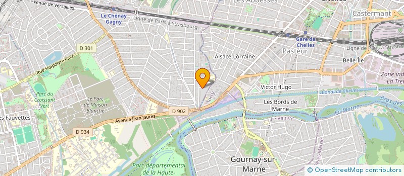 localisation de l'entreprise MONSIEUR MANSOUR EZZAIDI à GAGNY