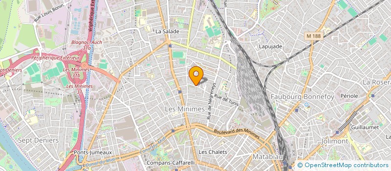 localisation de l'entreprise MONSIEUR MANSOUR KAMMOUN  TOULOUSE