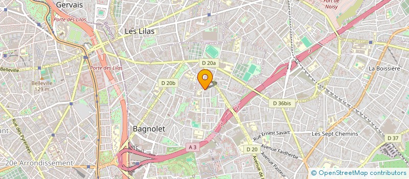 localisation de l'entreprise MONSIEUR MANSOUR KOUNTAR à BAGNOLET