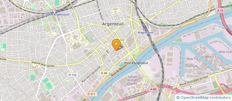 localisation de l'entreprise MONSIEUR MANSOUR MEBARKI  ARGENTEUIL