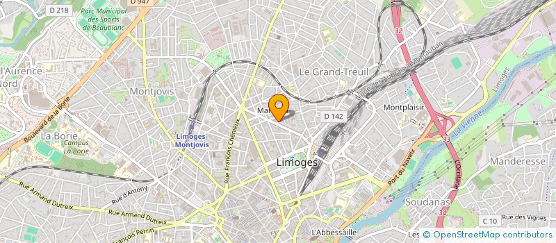 localisation de l'entreprise MONSIEUR MANSOUR MEZIANE à LIMOGES