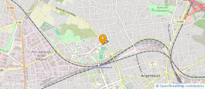 localisation de l'entreprise MONSIEUR MANSOUR NESRI  ARGENTEUIL