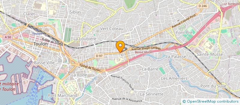 localisation de l'entreprise MONSIEUR MANSOUR READ LOUIS à TOULON