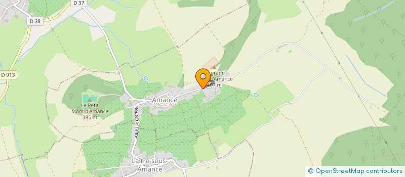 localisation de l'entreprise MONSIEUR MANSUY LAVAUX  AMANCE