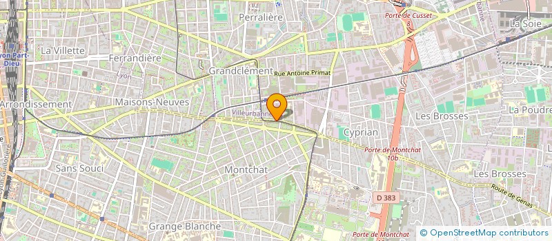 localisation de l'entreprise MONSIEUR MANU RABACHE  VILLEURBANNE