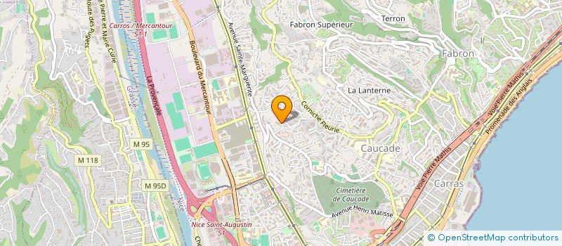 localisation de l'entreprise MONSIEUR MANU TEBIB à NICE