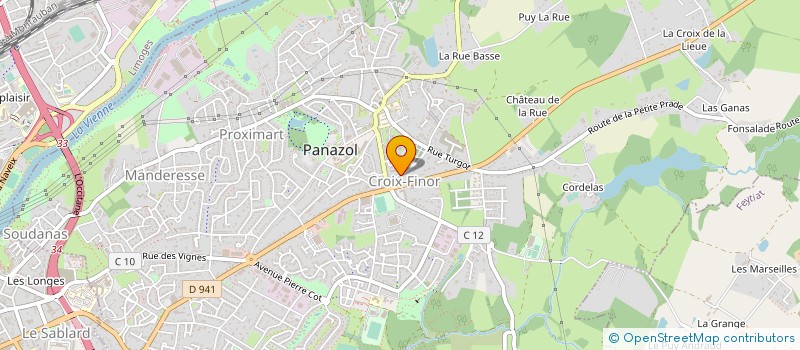 localisation de l'entreprise MONSIEUR MANUEL ALVES à PANAZOL