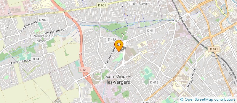 localisation de l'entreprise MONSIEUR MANUEL ALVES DA COSTA  SAINT-ANDRE-LES-VERGERS