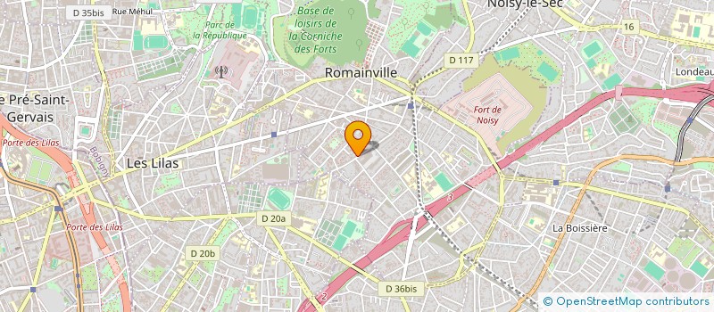 localisation de l'entreprise MONSIEUR MANUEL ALVES DE SOUZA  ROMAINVILLE