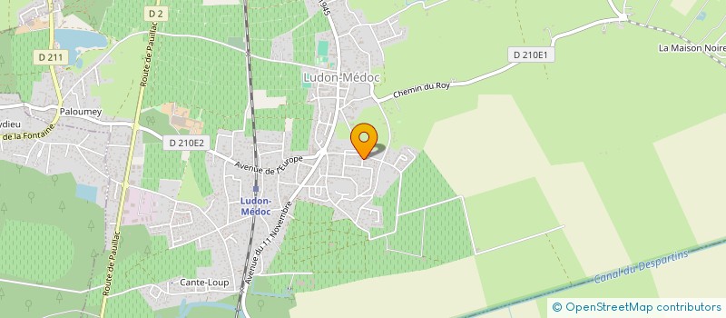 localisation de l'entreprise MONSIEUR MANUEL ALVES DO NOVO  LUDON-MEDOC