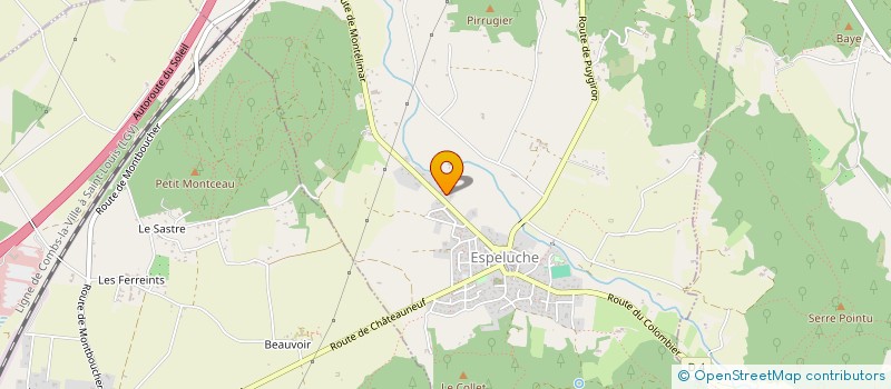 localisation de l'entreprise MONSIEUR MANUEL ANDREOLLE  ESPELUCHE