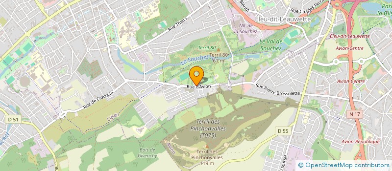 localisation de l'entreprise MONSIEUR MANUEL ANNIERE  LIEVIN