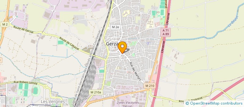 localisation de l'entreprise MONSIEUR MANUEL ANTONIO  GERZAT