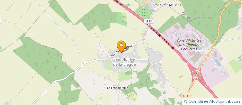 localisation de l'entreprise MONSIEUR MANUEL ANTONIO MARTINS AMORIM  SAINT-JULIEN-DE-LA-LIEGUE