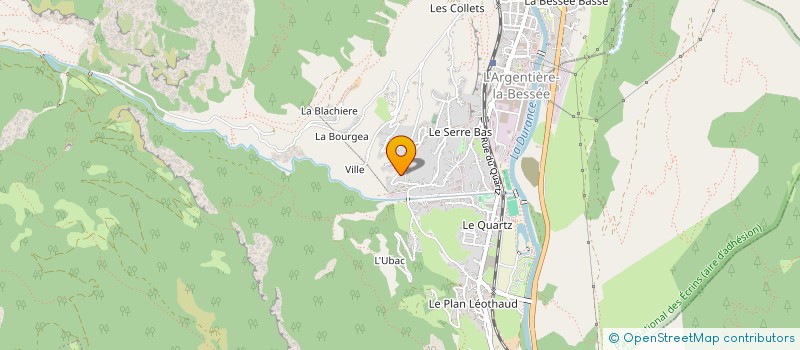 localisation de l'entreprise MONSIEUR MANUEL AUPHAN  L'ARGENTIERE-LA-BESSEE