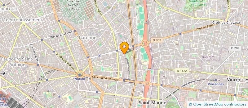 localisation de l'entreprise MONSIEUR MANUEL BARDOUX  PARIS