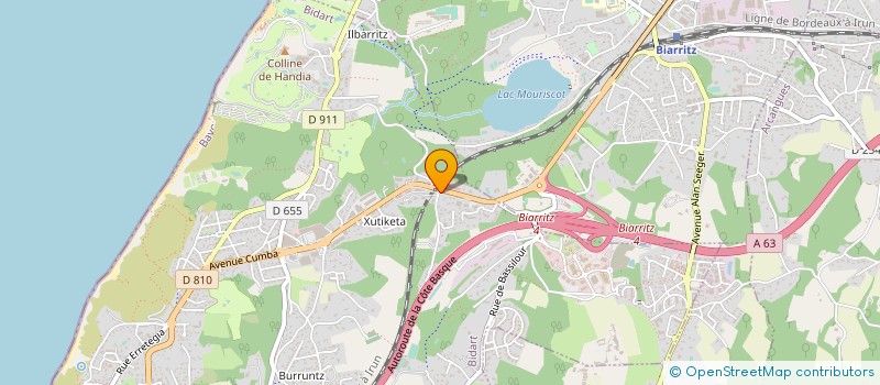 localisation de l'entreprise MONSIEUR MANUEL BAUDET à BIDART