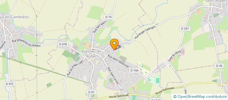 localisation de l'entreprise MONSIEUR MANUEL BEAUVOIS  AVESNES-LES-AUBERT