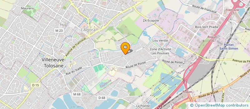 localisation de l'entreprise MONSIEUR MANUEL BENITEZ  VILLENEUVE-TOLOSANE