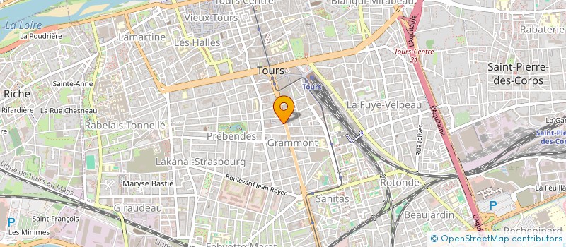 localisation de l'entreprise MONSIEUR MANUEL BERTRAND  TOURS
