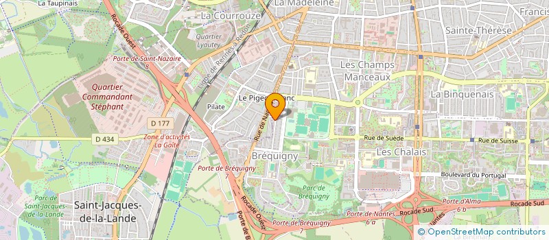 localisation de l'entreprise MONSIEUR MANUEL BESNARD  RENNES