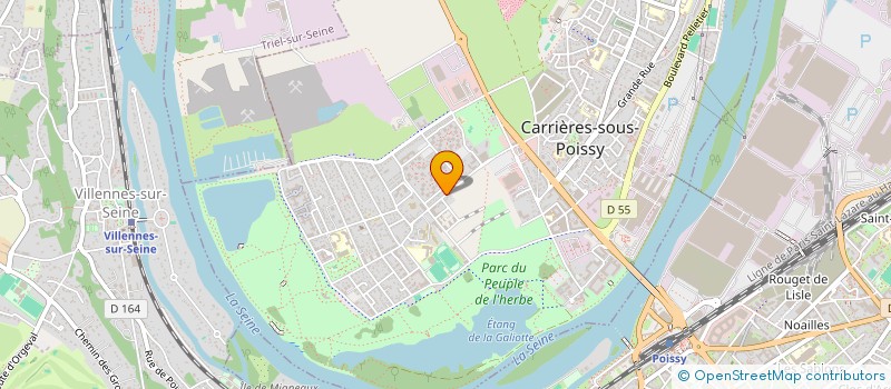 localisation de l'entreprise MONSIEUR MANUEL BIBIAN  CARRIERES-SOUS-POISSY