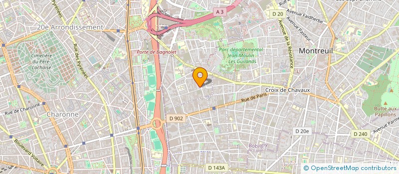 localisation de l'entreprise MONSIEUR MANUEL BILLI à BAGNOLET